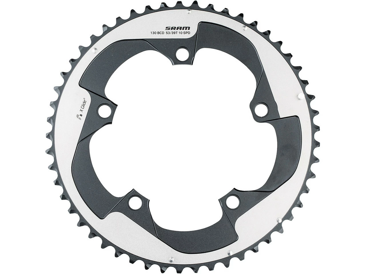 SRAM Kettenblatt Red X-Glide Yaw, 5-Arm, 130 Mm Lochkreis 4 SRAM Kettenblatt Red X-Glide Yaw, 5-Arm, 130 Mm Lochkreis – Bild 2