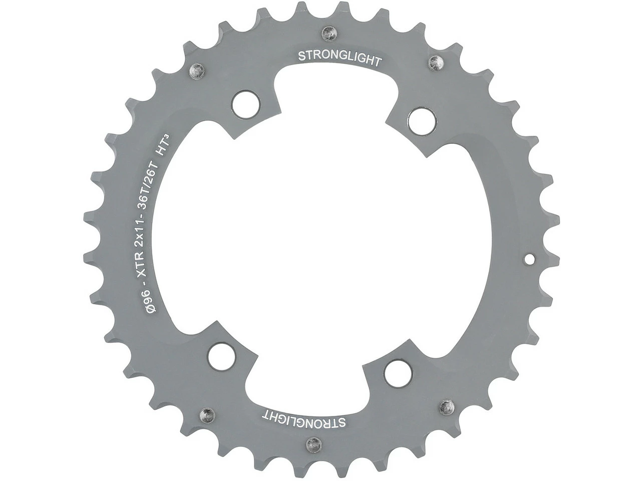 Stronglight HT3 Kettenblatt Shimano FC-M9000 11-fach, 4-Arm, 96/64 Mm Lochkreis 3 Stronglight HT3 Kettenblatt Shimano FC-M9000 11-fach, 4-Arm, 96/64 Mm Lochkreis