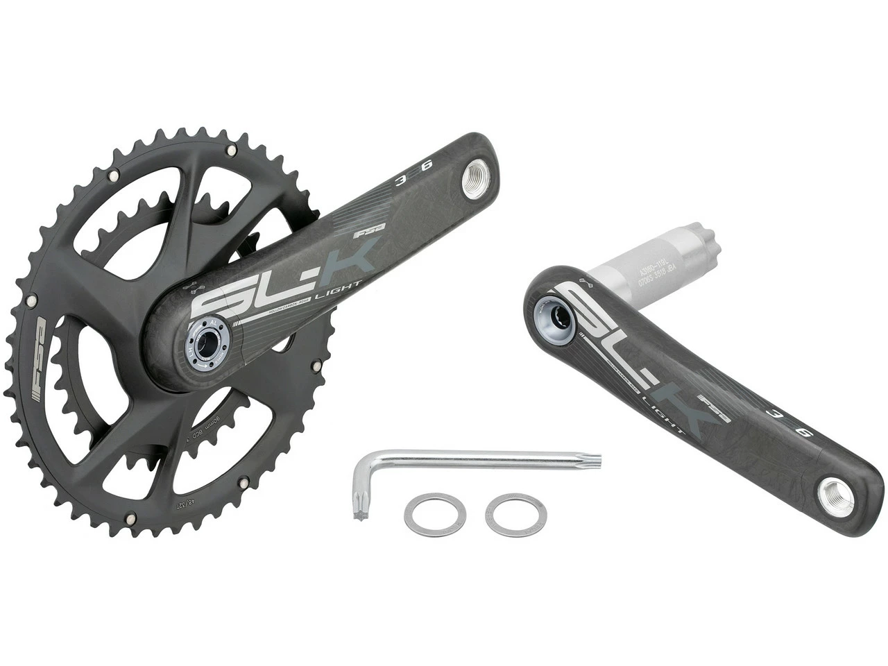 FSA SL-K Modular Adventure Supercompact BB386EVO Carbon Kurbelgarnitur 6 FSA SL-K Modular Adventure Supercompact BB386EVO Carbon Kurbelgarnitur – Bild 4