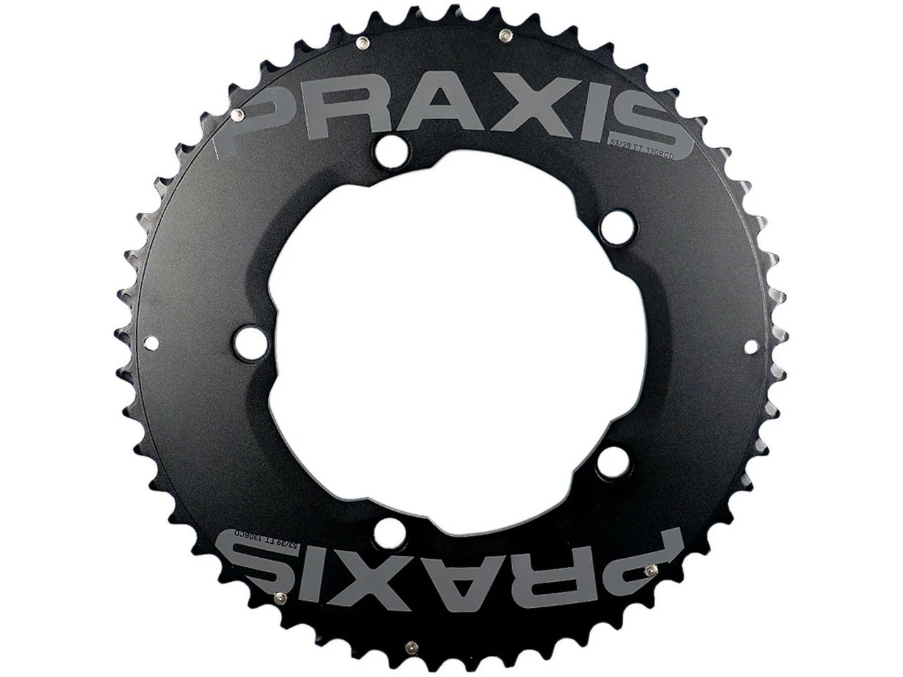 Praxis Works Aero Solid Road Kettenblatt-Set, 5-Arm, 130 Mm Lochkreis 3 Praxis Works Aero Solid Road Kettenblatt-Set, 5-Arm, 130 Mm Lochkreis