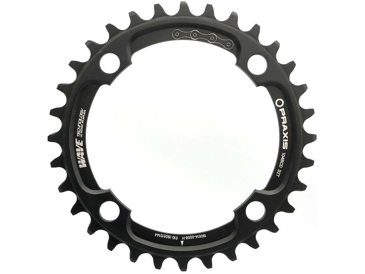 Praxis Works 1x 104 BCD MTB Wave Tech Kettenblatt 3 Praxis Works 1x 104 BCD MTB Wave Tech Kettenblatt