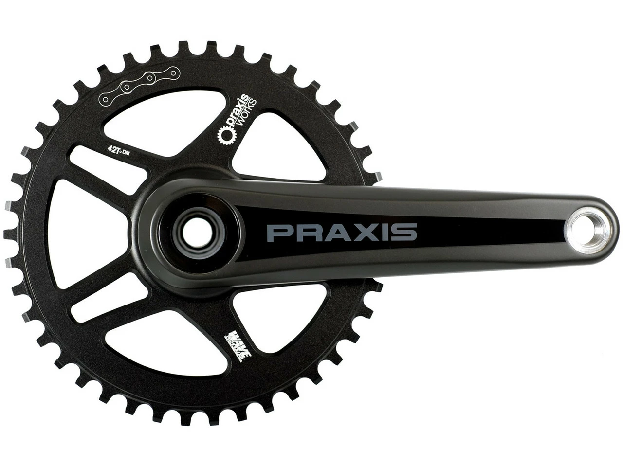 Praxis Works Zayante Carbon M30 DM Road 1-fach Kurbelgarnitur 3 Praxis Works Zayante Carbon M30 DM Road 1-fach Kurbelgarnitur
