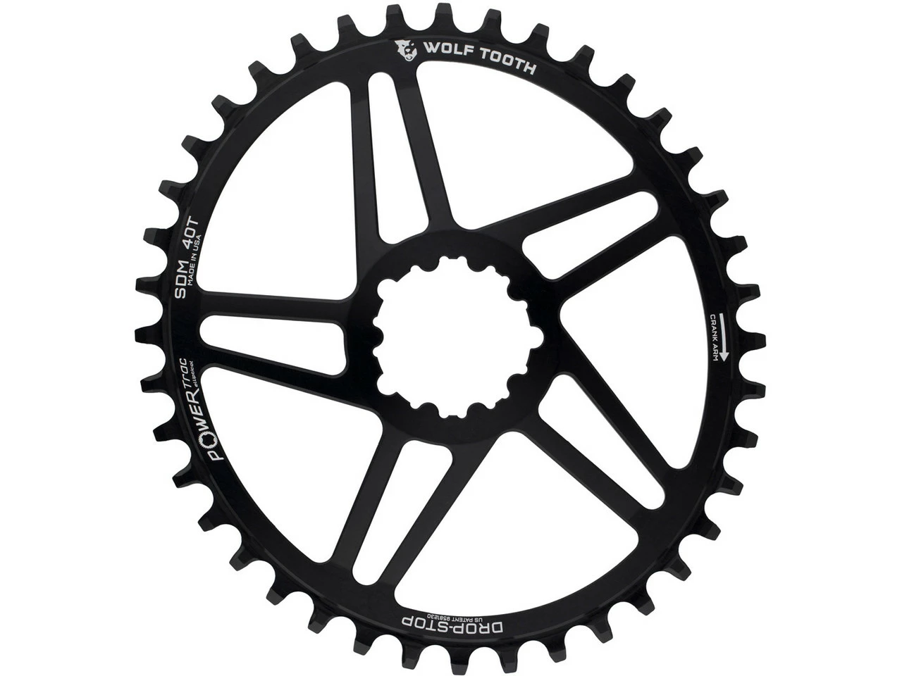 Wolf Tooth Components Elliptical Direct Mount Kettenblatt Für SRAM Cyclocross / Road 3 Wolf Tooth Components Elliptical Direct Mount Kettenblatt Für SRAM Cyclocross / Road