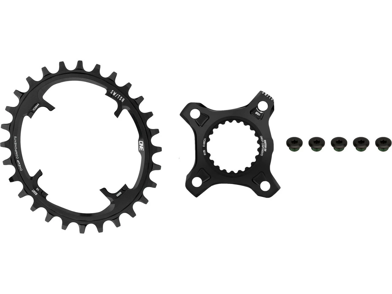 OneUp Components Switch Kettenblatt-Carrier System Oval Für Shimano 3 OneUp Components Switch Kettenblatt-Carrier System Oval Für Shimano