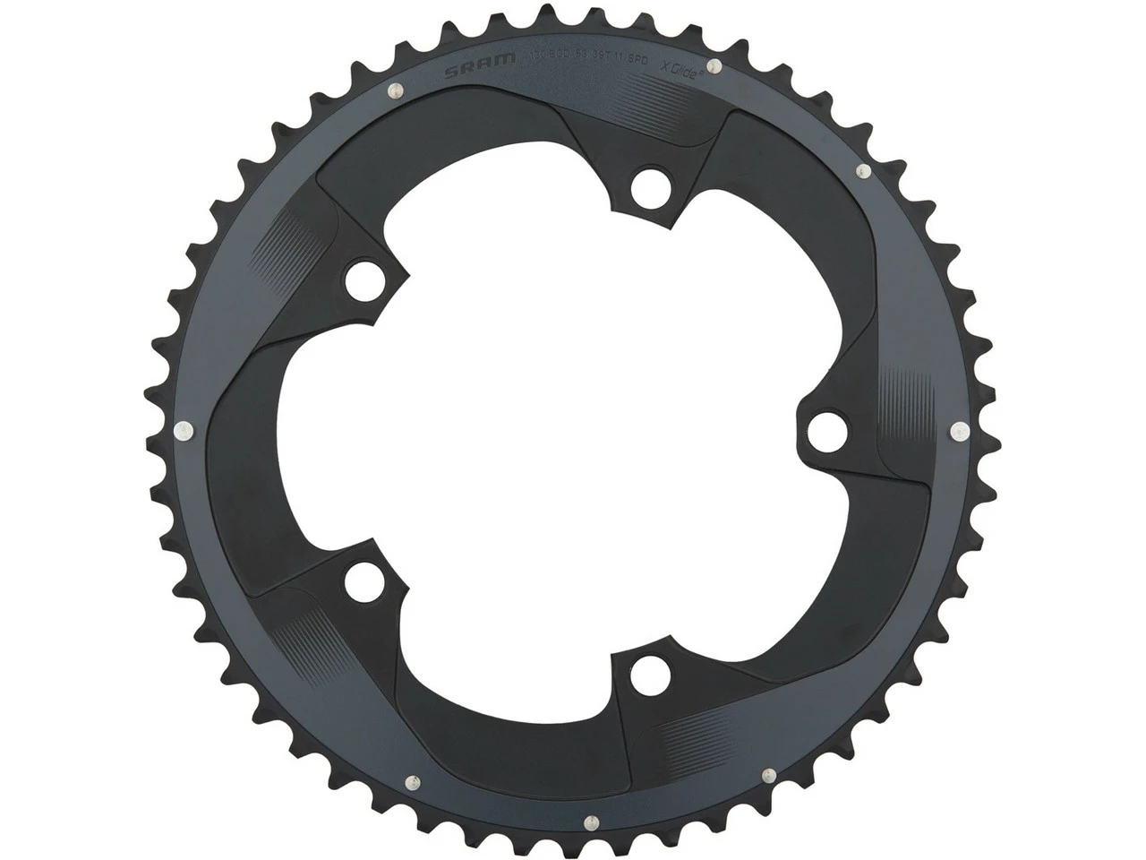 SRAM Kettenblatt Force 22 X-Glide Yaw, 5-Arm, 130 Mm Lochkreis 3 SRAM Kettenblatt Force 22 X-Glide Yaw, 5-Arm, 130 Mm Lochkreis