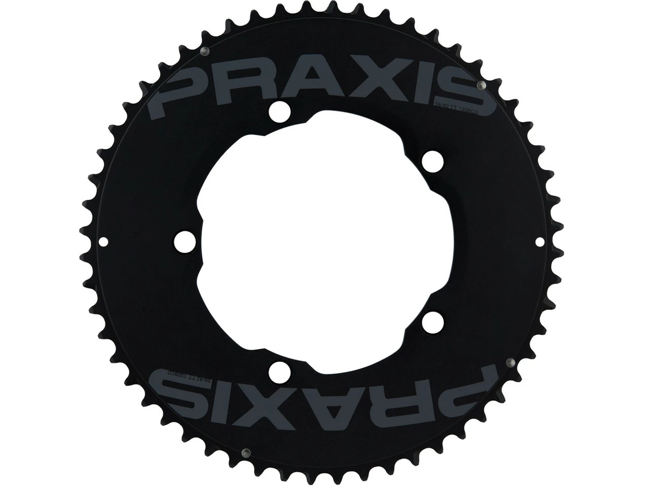 Praxis Works Time Trial Kettenblatt-Set, 5-Arm, 130 Mm Lochkreis 3 Praxis Works Time Trial Kettenblatt-Set, 5-Arm, 130 Mm Lochkreis