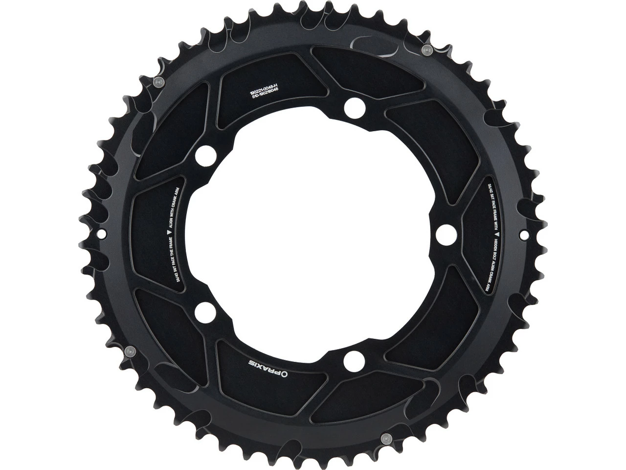 Praxis Works Time Trial Kettenblatt-Set, 5-Arm, 130 Mm Lochkreis 4 Praxis Works Time Trial Kettenblatt-Set, 5-Arm, 130 Mm Lochkreis – Bild 2