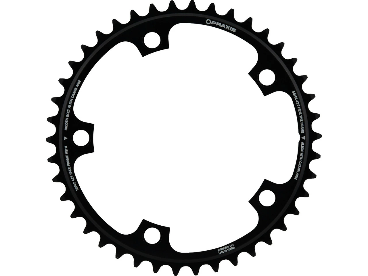 Praxis Works Time Trial Kettenblatt-Set, 5-Arm, 130 Mm Lochkreis 5 Praxis Works Time Trial Kettenblatt-Set, 5-Arm, 130 Mm Lochkreis – Bild 3