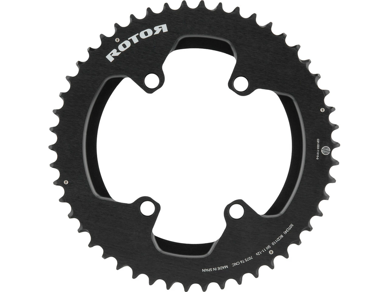 Rotor Kettenblatt Road, 4-Arm, NoQ, 110 Mm Lochkreis 11-/12-fach 3 Rotor Kettenblatt Road, 4-Arm, NoQ, 110 Mm Lochkreis 11-/12-fach